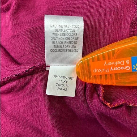 Live And Let Live Womens Plus Size 1X Drape Top Polyester/Rayon - Picture 7 of 9